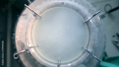 Liquid nitrogen in the laboratory