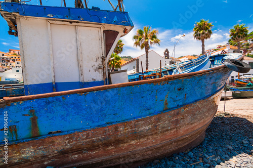 Fishing boats in the port. Madeira. Portugal © alexanderkonsta