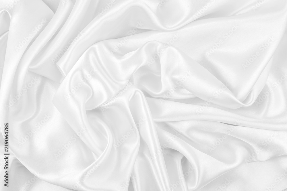Obraz premium Luxurious of smooth white silk or satin fabric texture background