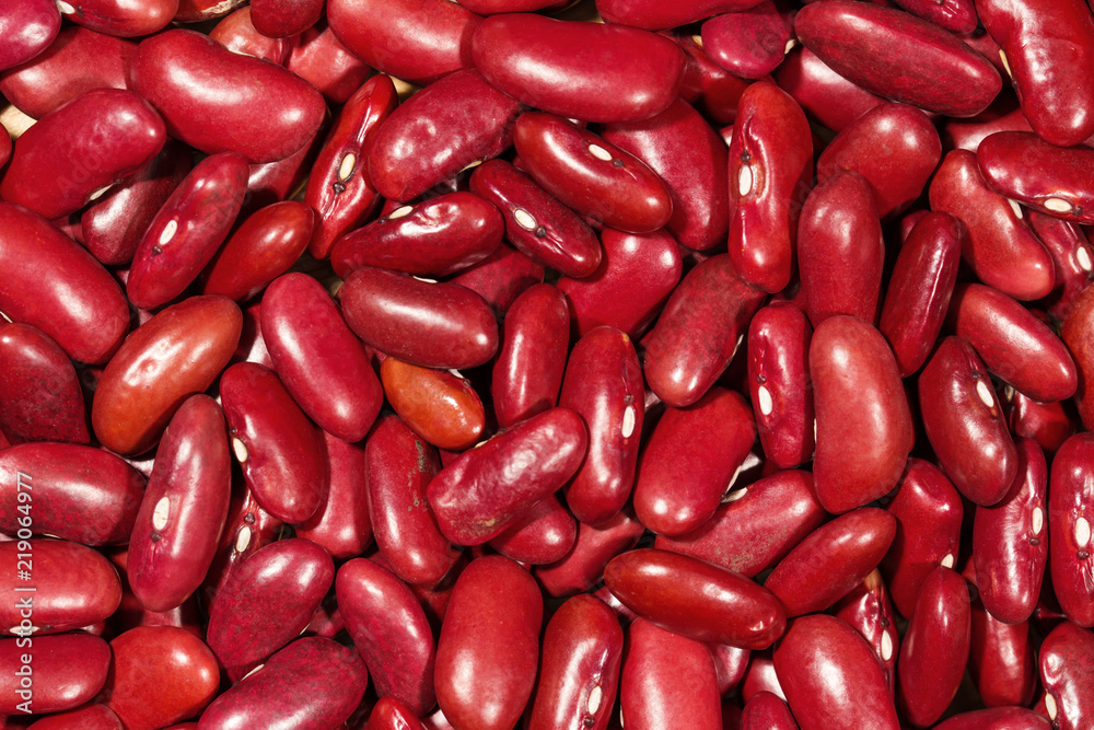 Close up red kidney bean texture background Close up red kidney bean texture background