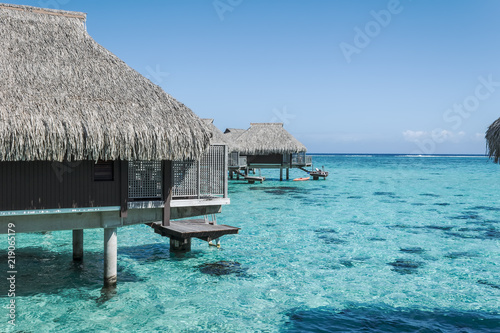 Over water bungalow in Moorea, French Polynesia