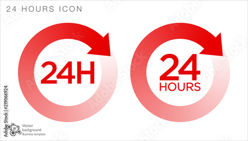 24 hours icon #Vector Graphics