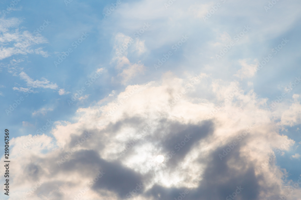 Clouds obscured the sun nature background Clouds obscured the sun nature background