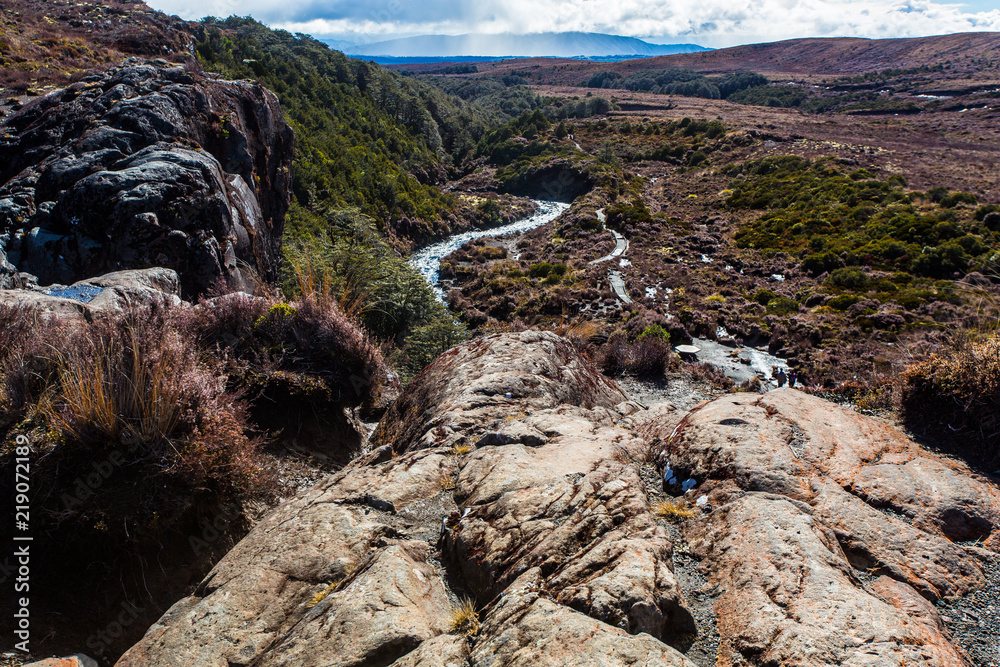 Obraz premium Taranaki Falls - Tongariro National Park 