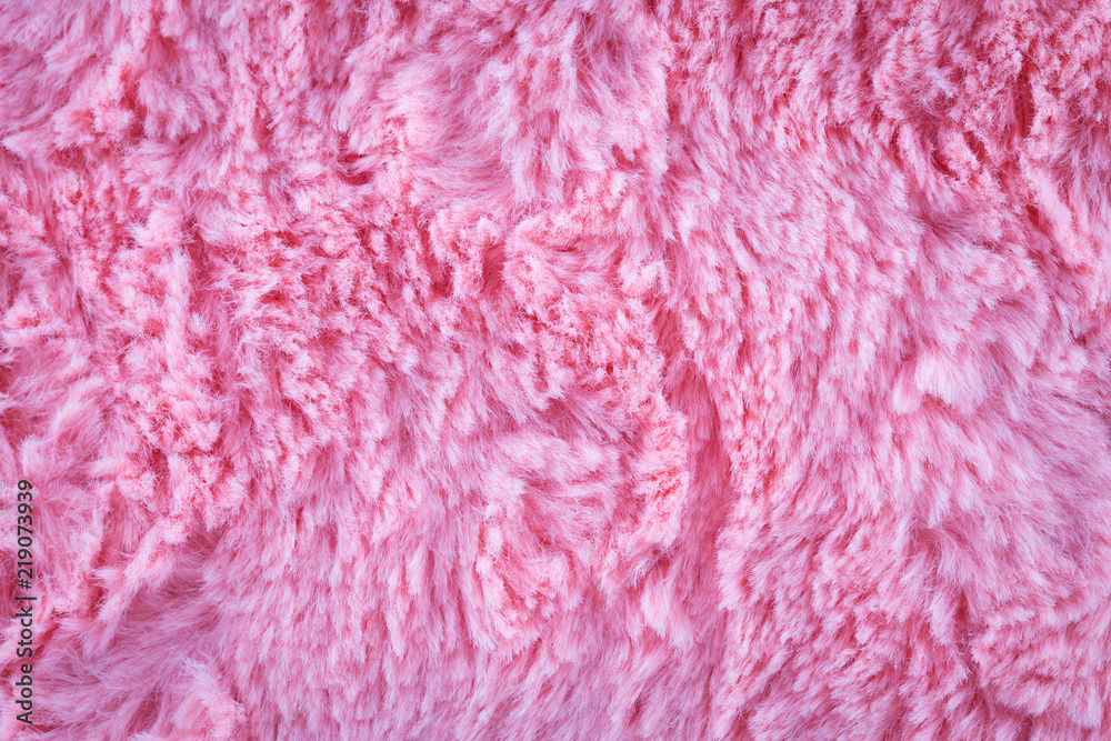 Pink artificial fur soft and worm texture Pink artificial fur soft and worm texture