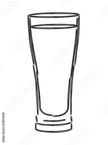 glass with beverage icon vector illustration design