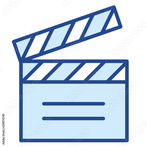 Filmklappe, Hollywood Vector Icon Illustration