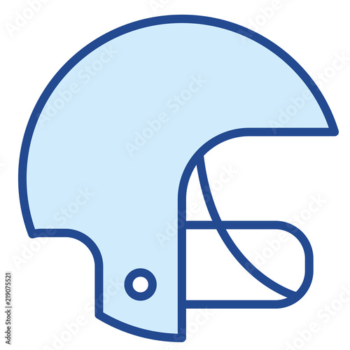 American Football Helm Vector Icon Illustration