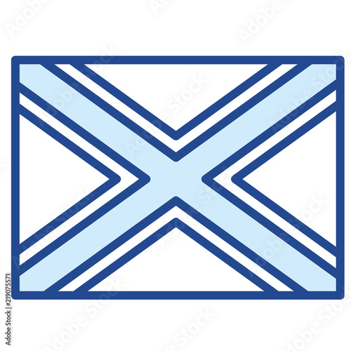 Konföderierten Flagge Vector Icon Illustration