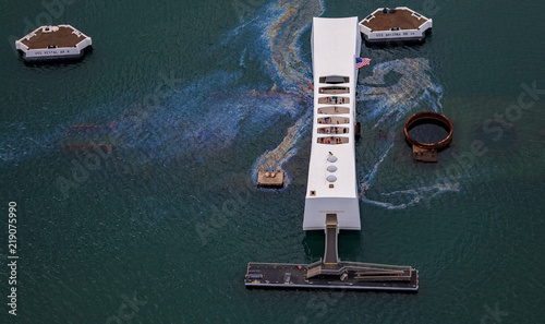 USS Arizona Memorial in Pearl Harbor Honolulu Hawaii