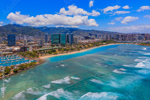 Aerial view of downtown Honolulu Hawaii © SvetlanaSF