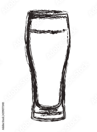 glass with beverage icon vector illustration design