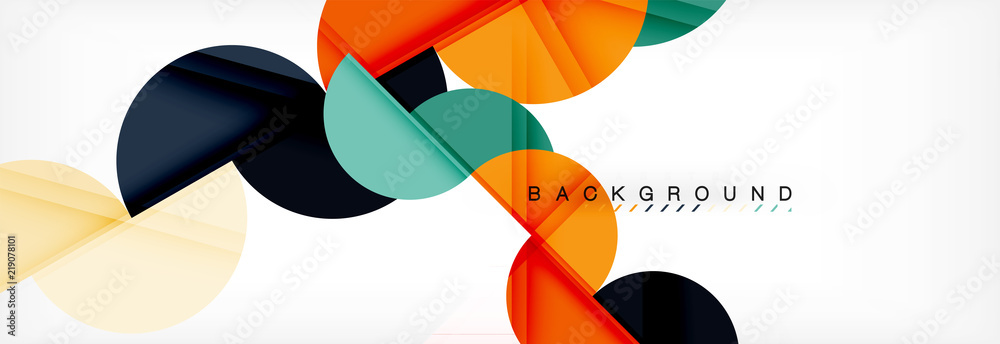 Circle modern geometrical abstract background illustration Circle modern geometrical abstract background illustration