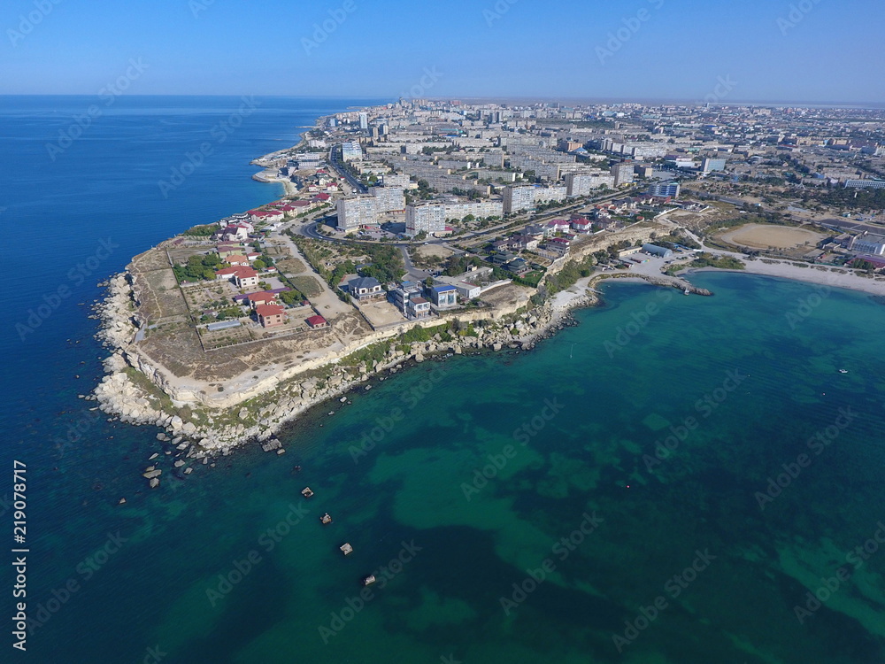 Aktau city, the Caspian Sea