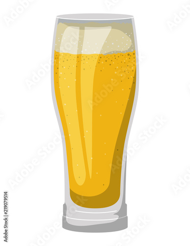 glass with beverage icon vector illustration design