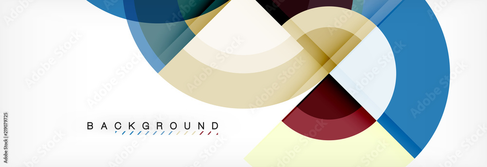 Fototapeta premium Vector circular geometric abstract background
