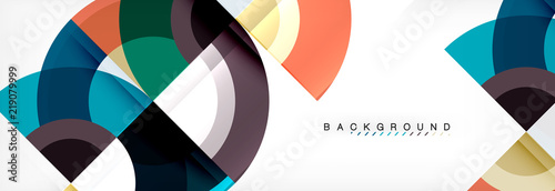 Vector circle abstract background