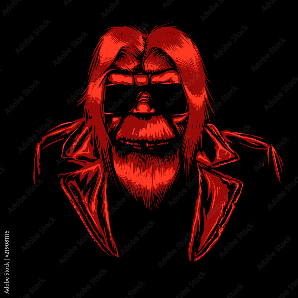 Old bigfoot cartoon illustration Stock Illustration | Adobe Stock
