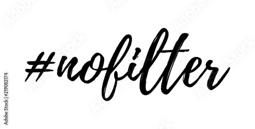 NoFilter Hashtag vector