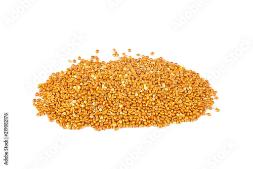 Pile of millet seeds