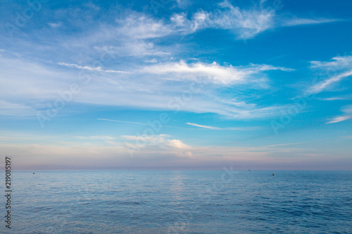 Mediterranean sea in morning next to Calella, Spain. © Janis Smits
