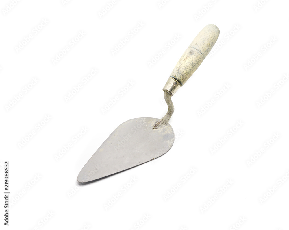 Scraper of house renovation tools on white background Scraper of house renovation tools on white background