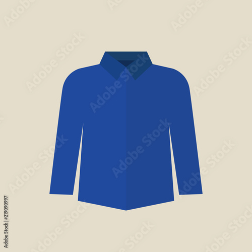 Blue shirt vector illustraton