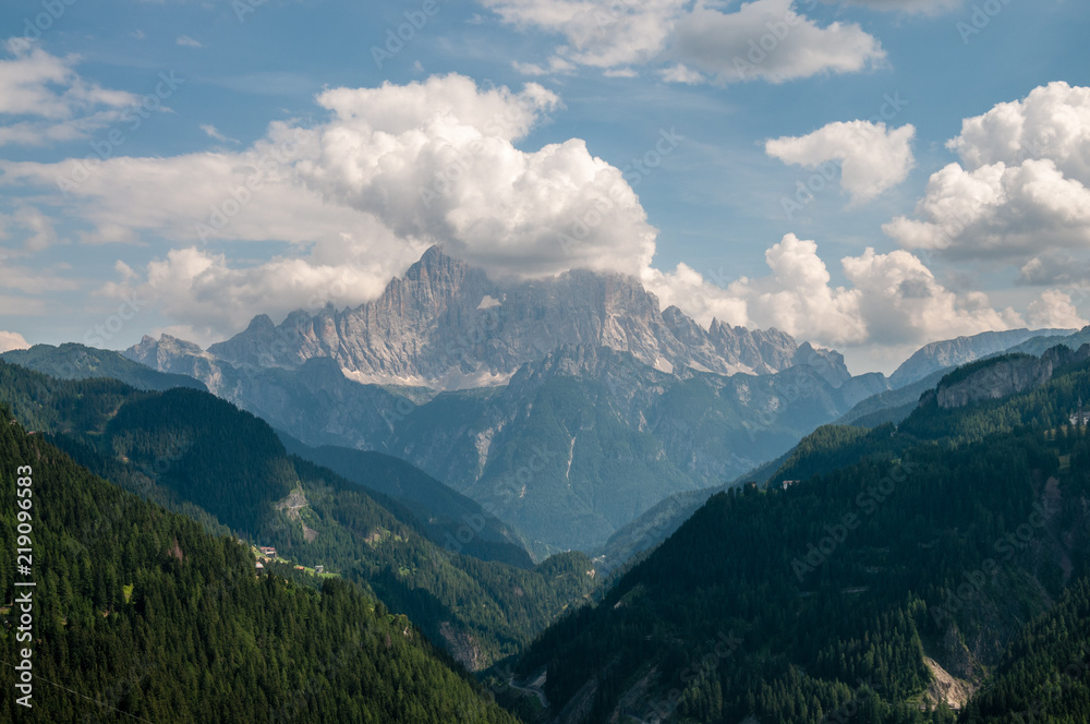 Impression of the Rugged Alpine Mountains in the Italian Dolomites on a beatiful Summer's Afternoon. Impression of the Rugged Alpine Mountains in the Italian Dolomites on a beatiful Summer's Afternoon.