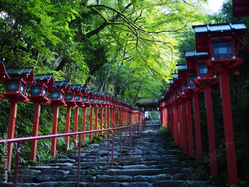 夏の貴船神社