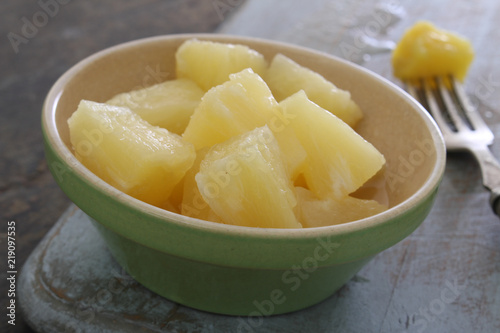 prepared pineapple segments