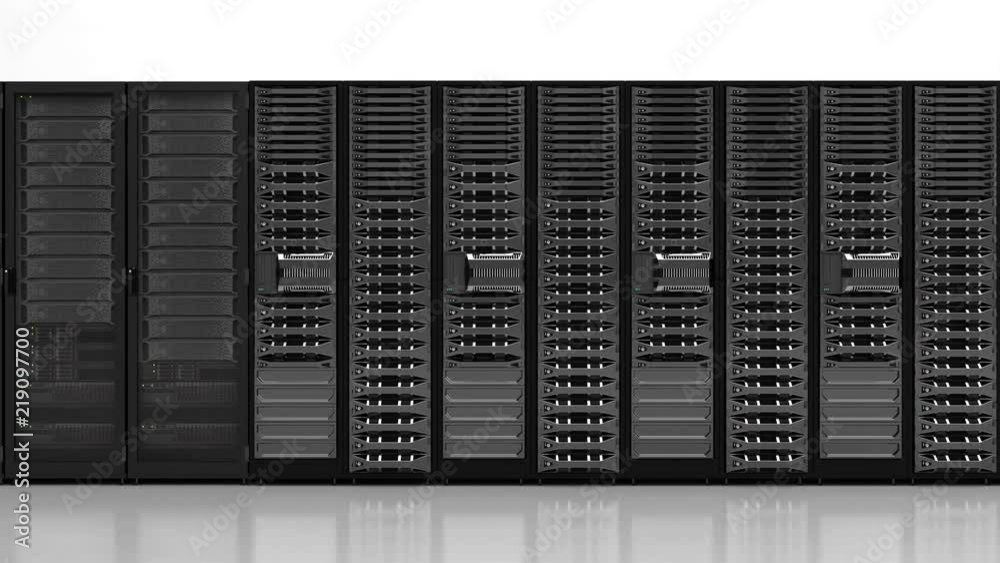 Data Server Infnite seamless loop, Server Sequenza Continua, illustrazione 3d Data Server Infnite seamless loop, Server Sequenza Continua, illustrazione 3d