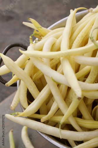 preparing fresh white asparagus beans