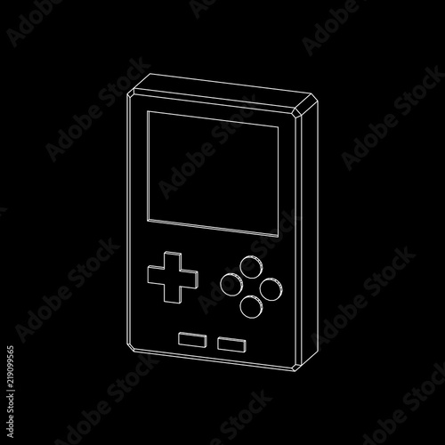 Video game console. Isolate...