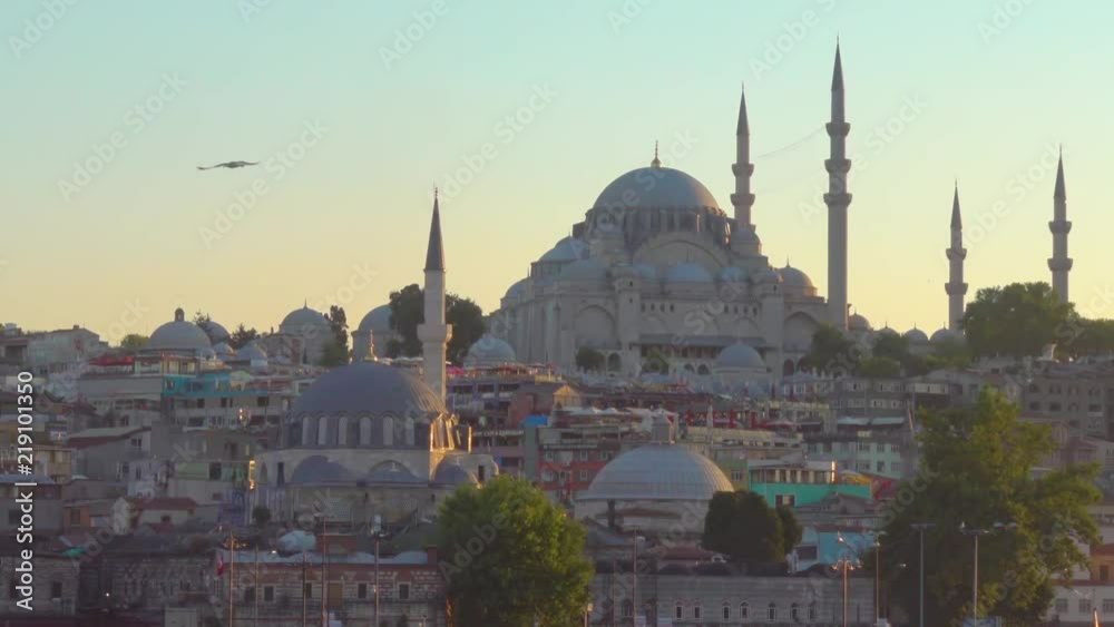 Old town of Istanbul - Fatih district and The Suleymaniye Mosque, Turkey