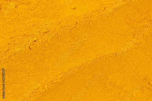 Close up turmeric powder texture,