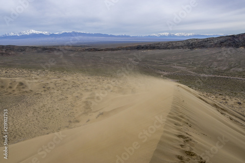 The singing dune in the national park Altyn Emel, Kazakhstan 