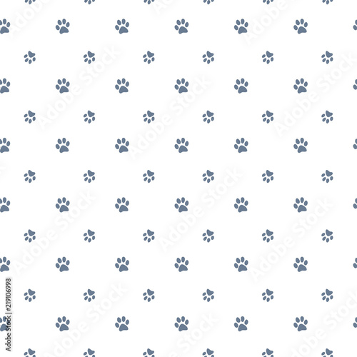 Vector seamless pattern with cat or dog,kitten or puppy footprints. Can be used for wallpaper,fabric, web page background, surface textures.