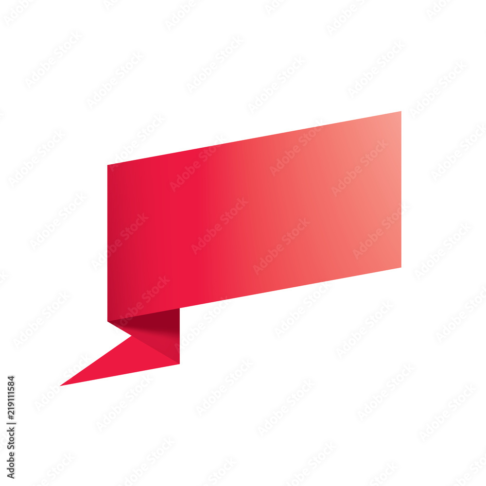 Waving the red flag on a white background Waving the red flag on a white background