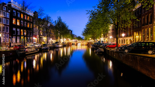 Amsterdam after sunset