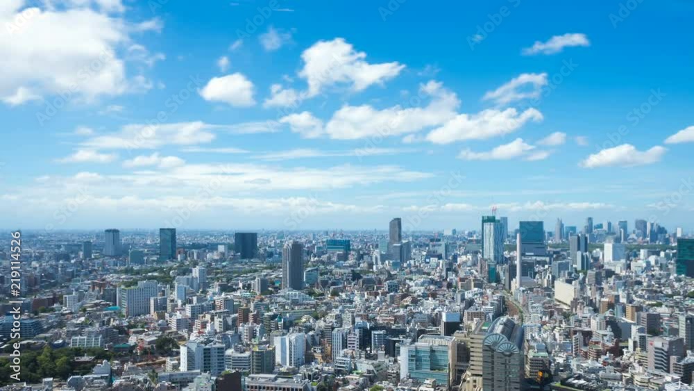 東京風景・タイムラプス・夏