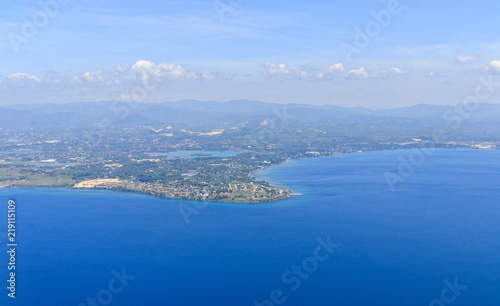 Fototapeta Naklejka Na Ścianę i Meble -  Aerial View Of Cebu Island, Philippines