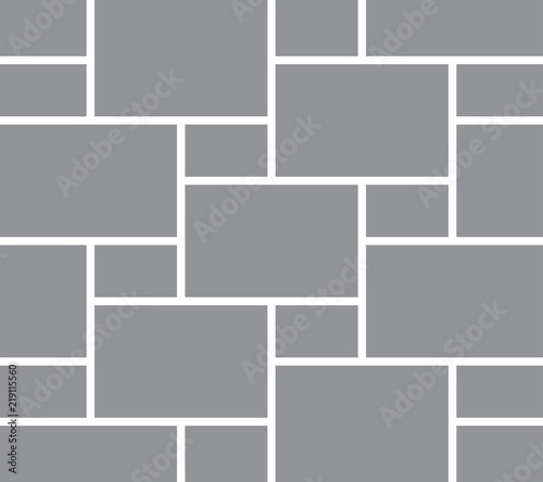 Image collage. Picture gallery photo frames. Retro frame vector template
