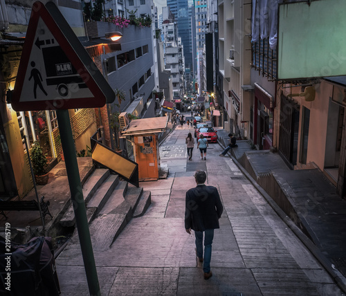 Photography Into the street of Hong Kong