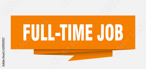 full-time job