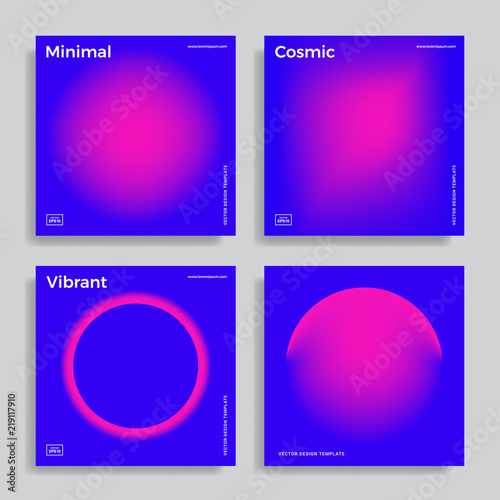 design template with vibrant gradient shapes
