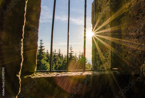 Traumhafte Aussicht auf Schwarzwald vom Hohlohturm Kaltenbronn photo