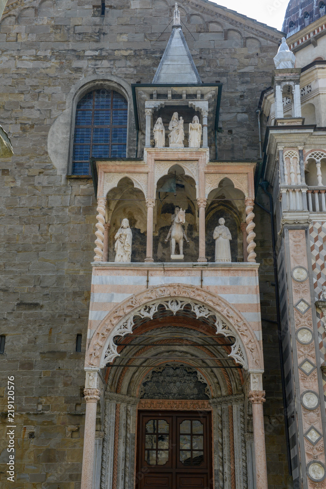 Basilica of Santa Maria Maggiore in Bergamo on Italy.