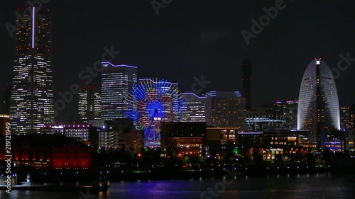 Wallpaper Mural Timelapse view of Yokohama Japan Torontodigital.ca