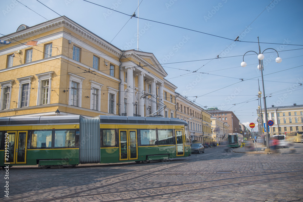 Obraz premium the ancient streets of Helsink
