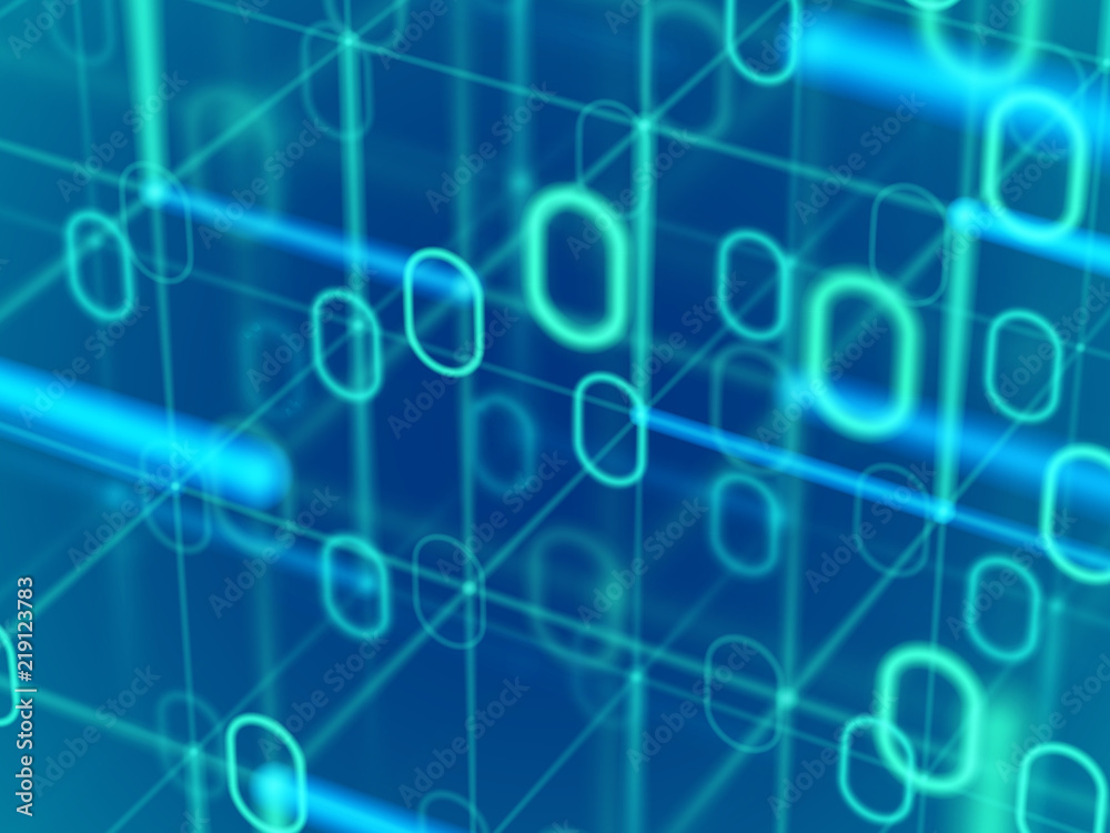 Information technology or big data abstract background. Binary code in digital 3d gird. Data flow in cyberspace. Digital information transfer or computer network concept. EPS 10 vector illustration. Information technology or big data abstract background. Binary code in digital 3d gird. Data flow in cyberspace. Digital information transfer or computer network concept. EPS 10 vector illustration.